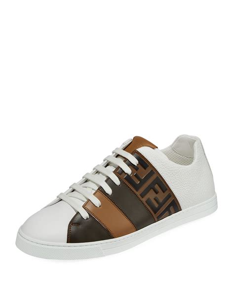 fendi sneaker mens|fendi men's low top sneakers.